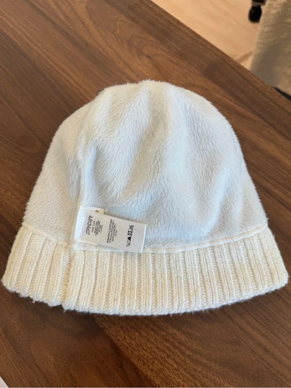Spyder Blue & Cream Knit Hat with Embroidered Logo